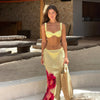 Three Piece Sets Bikini Sexy Print Split Women Swimsuit Women