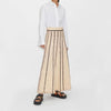 Striped Fringe Knitted Skirt