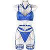 Sexy Underwear Three Piece Set Autumn Best Underwear Chain on Neck Waist Seal Heavy Craft