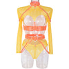 Sexy Three Piece Set at Complex Strap Halter Waist Seal Nightclub Sexy Underwear