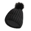 Soft Beanie Fluffy Ball Cap — Warm Knitted Winter Hat with Pom Pom by FitiqueFit