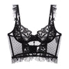 bralette Corset with Steel Ring Ultra-Thin Big Chest Small Push up Boning Corset Boning Corset Corset Embroidery Lace Sexy Bra
