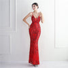 19622 High-density Three-dimensional Strong Sequin Positioning Flower Dress
