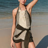 Summer Sexy Sleeveless Striped Mini Dress