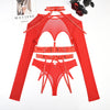 Sexy Three Piece Set at Complex Strap Halter Waist Seal Nightclub Sexy Underwear