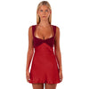 Women Clothing Spring Summer Halter Lace up Backless Sheath Holiday Dress Women