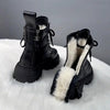 Fur Integrated Thick Bottom Winter Boots by FitiqueFit