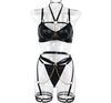 Sexy Underwear Three Piece Set Autumn Best Underwear Chain on Neck Waist Seal Heavy Craft