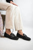 Vintage Square-Button Low-Cut Loafers — Women’s Elegant Slip-On Shoes by FitiqueFit