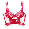 bralette Corset with Steel Ring Ultra-Thin Big Chest Small Push up Boning Corset Boning Corset Corset Embroidery Lace Sexy Bra