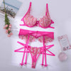 Lace Steel Ring Embroidery Strap Sexy Patchwork Body Shaping Lingerie