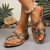 Women’s Boho Flat Printed Slippers by FitiqueFit