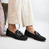 Vintage Square-Button Low-Cut Loafers — Women’s Elegant Slip-On Shoes by FitiqueFit