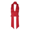 Women Clothing Spring Summer Sexy Scarf Strap Low Cut Back Cutout Sling Top