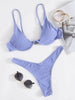 European And American Steel Bracket Solid Color Swimsuit