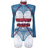 Sexy Three Piece Set at Complex Strap Halter Waist Seal Nightclub Sexy Underwear