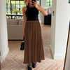 Striped Fringe Knitted Skirt