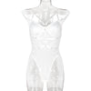 Women Clothing Sexy Lingerie Sling Solid Color Complex Slimming Patchwork Jumpsuit Can Be Unlocked