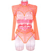 Sexy Three Piece Set at Complex Strap Halter Waist Seal Nightclub Sexy Underwear