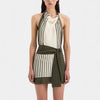 Summer Sexy Sleeveless Striped Mini Dress