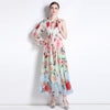 Chiffon Shoulder Beach Dress For Vacation
