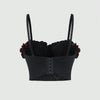 Tight Braces Flower Vest Outer Wear Top