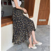 Vacation Style Floral Skirt Chiffon Dress Skirt One-piece Ruffled