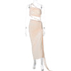 Women Clothing Spring Summer Shoulder Tube Top Backless Hollow Out Cutout Lace Pleated Dress