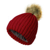 Soft Beanie Fluffy Ball Cap — Warm Knitted Winter Hat with Pom Pom by FitiqueFit