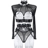 Sexy Three Piece Set at Complex Strap Halter Waist Seal Nightclub Sexy Underwear