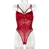 Women Clothing Sexy Lingerie Sling Solid Color Complex Slimming Patchwork Jumpsuit Can Be Unlocked