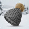 Soft Beanie Fluffy Ball Cap — Warm Knitted Winter Hat with Pom Pom by FitiqueFit