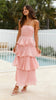 Summer Sexy Tube Top Backless Tiered Dress