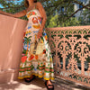Dress Women Clothing Spaghetti Strap Floral Print Linen 9 Color Large Swing Dress