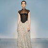 Women See through Tassel Sequin Long Skirt High Waist Skirt Women Two Piece Set
