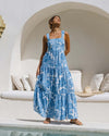 Summer Bohemian Vacation Beach Dress Loose Strap Dress