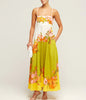 Dress Women Clothing Spaghetti Strap Floral Print Linen 9 Color Large Swing Dress