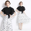 Fried Street Waist A- Line Midi Dress