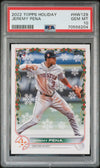 Graded 2022 Topps Holiday Jeremy Pena #HW129 Rookie RC Baseball Card PSA 10 Gem Mint