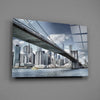 Manhattan Bridge Glass Wall Art by Insigneart USA
