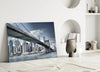 Manhattan Bridge Glass Wall Art by Insigneart USA