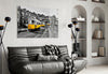 Yellow Tram (Lisbon) Glass Wall Art by Insigneart USA