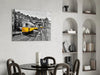 Yellow Tram (Lisbon) Glass Wall Art by Insigneart USA