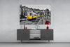 Yellow Tram (Lisbon) Glass Wall Art by Insigneart USA