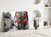 Red Rose Glass Wall Art by Insigneart USA