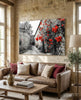 Red Rose Glass Wall Art by Insigneart USA