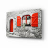 Red Door Glass Wall Art by Insigneart USA