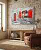 Red Door Glass Wall Art by Insigneart USA