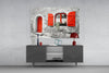 Red Door Glass Wall Art by Insigneart USA