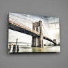 Brooklyn Bridge Glass Wall Art by Insigneart USA